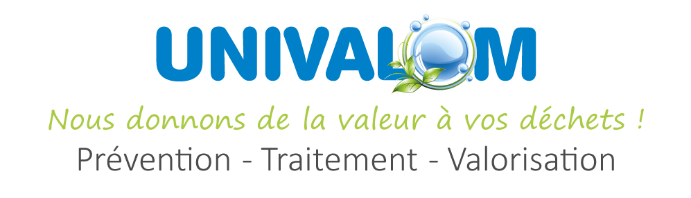 Logo Univalom, prévention, traitement, valorisation