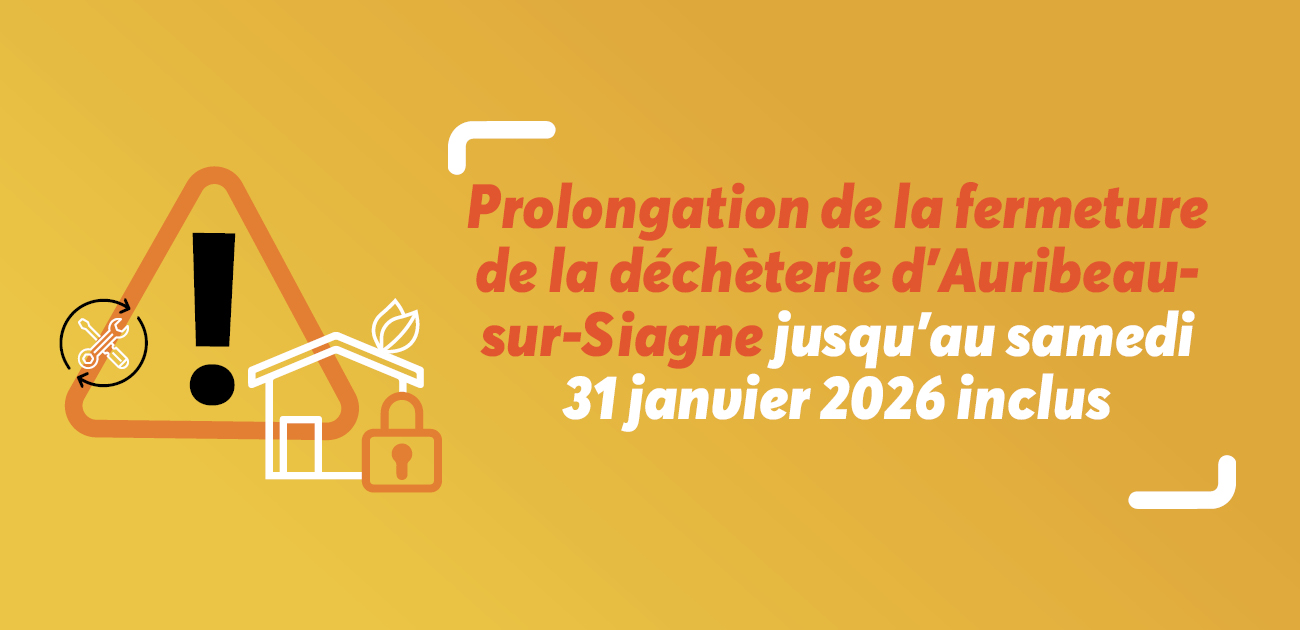 Fermeture temporaire de la déchèterie d&rsquo;Auribeau-sur-Siagne